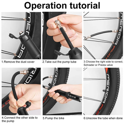 ENGWE Mini Bike Air Pump 100 PSI Bicycle Pump for Electric Bike