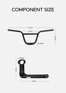 BMX Handlebar for EP-2 Pro/Engine X