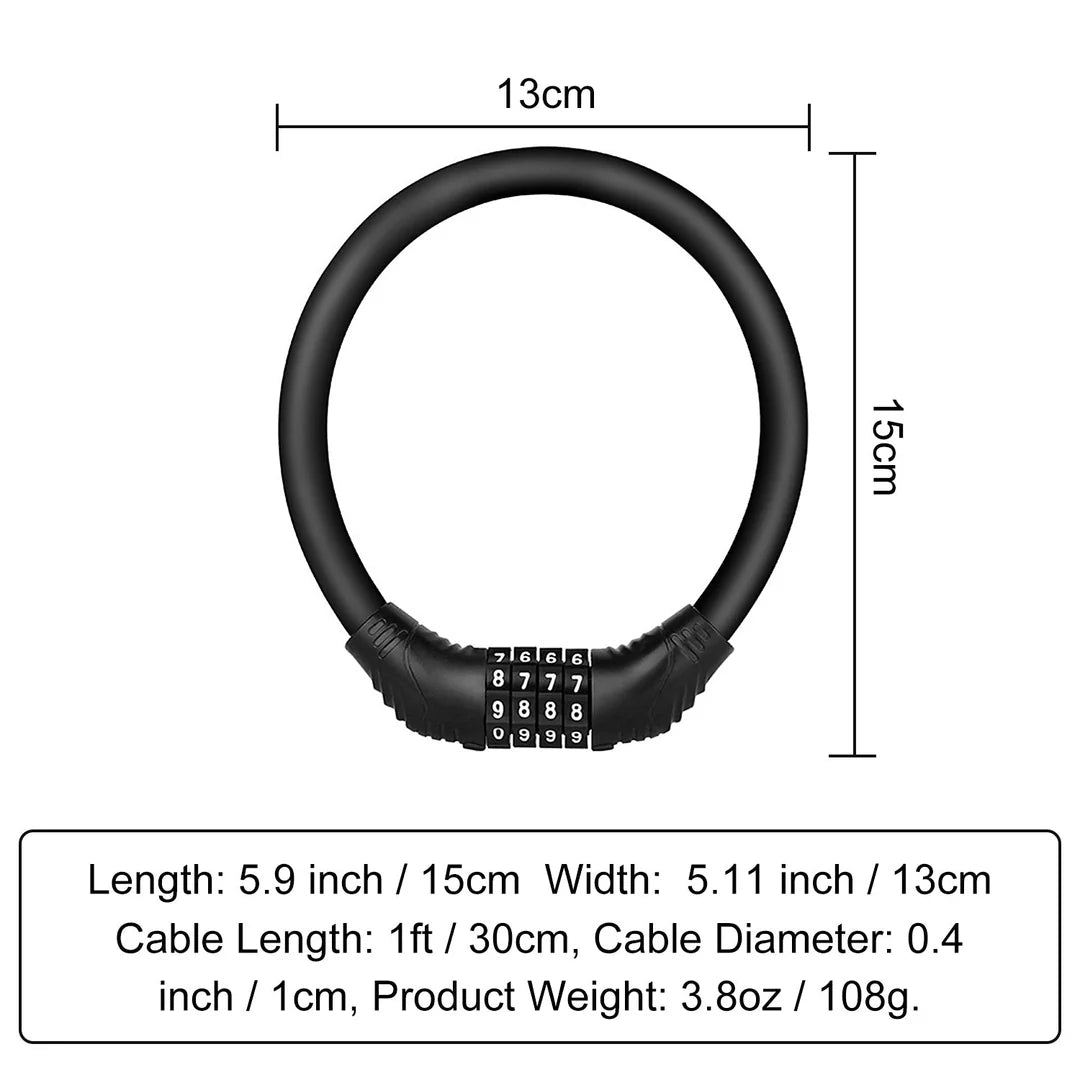 Zinc Alloy Bicycle Lock