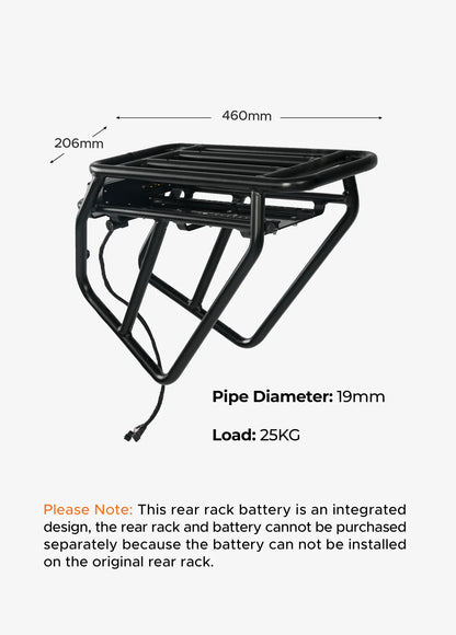 Engwe Rear Rack + 13Ah Rear Battery for Engine Pro / Engine X