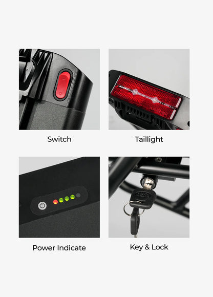 Engwe Rear Rack + 13Ah Rear Battery for Engine Pro / Engine X